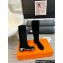 Hermes Heel 4.5cm Horse boots in suede calfskin Black 2024