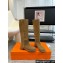 Hermes Heel 4.5cm Horse boots in suede calfskin brun fumé 2024