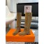 Hermes Heel 4.5cm Horse boots in suede calfskin brun fumé 2024