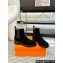 Hermes Heel 4.5cm Findlay ankle boots in Suede Goatskin Black 2024