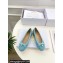 Dior Ballet Flats in Cannage Raffia Blue 2024