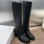 Dior Heel 7cm 30 Montaigne High Boots in Calfskin Black 2024