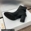 Dior Heel 7cm 30 Montaigne Ankle Boots in Calfskin Black 2024
