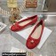Dior Dioramour Ballet Flats in Quilted Cannage Calfskin Red 2024