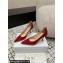 Dior Heel 7.5cm Tribales Pumps in Patent Calfskin Red 2024