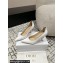 Dior Heel 7.5cm Tribales Pumps in Patent Calfskin White 2024