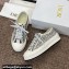 Dior Walk'n'Dior Platform Women/Men Sneakers in Embroidered Cotton with White/Black Miss Dior Allover Motif 2024