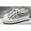 Dior Walk'n'Dior Platform Women/Men Sneakers in Embroidered Cotton with White/Black Miss Dior Allover Motif 2024