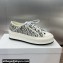 Dior Walk'n'Dior Platform Women/Men Sneakers in Embroidered Cotton with White/Black Miss Dior Allover Motif 2024