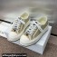 Dior Walk'n'Dior Platform Women/Men Sneakers in Natural Raffia-Effect Cotton Embroidered with Dior Oblique Motif 2024