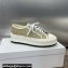 Dior Walk'n'Dior Platform Women/Men Sneakers in Natural Raffia-Effect Cotton Embroidered with Dior Oblique Motif 2024