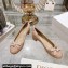 Dior Heel 5cm Ballet Pumps with Grosgrain bow and Pearl in Quilted Cannage Calfskin Nude 2024