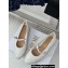 Dior Ballet Flats with Strap in Quilted Cannage Calfskin White 2024