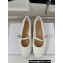 Dior Ballet Flats with Strap in Quilted Cannage Calfskin White 2024