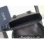 Dior Hit the Road Messenger Bag with Flap in Black Dior Gravity Leather and Black Grained Calfskin 2024