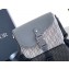 Dior Small Saddle Messenger Bag with Flap in Deep Gray Dior Oblique Jacquard and Deep Gray Grained Calfskin 2024