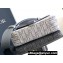 Dior Small Saddle Messenger Bag with Flap in Deep Gray Dior Oblique Jacquard and Deep Gray Grained Calfskin 2024