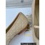 Dior Ballet Flats with Strap in Quilted Cannage Calfskin Beige 2024