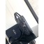 Dior Zipped Briefcase Bag in Black CD Diamond Canvas and Grained Calfskin 2024