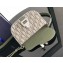 Dior Mini Saddle Messenger Bag with Flap in Khaki Dior Oblique Jacquard and Khaki Grained Calfskin 2024