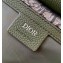 Dior Mini Saddle Messenger Bag with Flap in Khaki Dior Oblique Jacquard and Khaki Grained Calfskin 2024