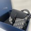 Dior Small Saddle Messenger Bag with Flap in Beige and Black Dior Oblique Jacquard and Black Grained Calfskin 2024