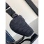 Dior Saddle Triple Pouch Bag in Black Dior Oblique Jacquard 2024