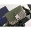 Dior Small Saddle Messenger Bag with Flap in Khaki Dior Oblique Jacquard and Khaki Grained Calfskin 2024