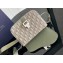 Dior Small Saddle Messenger Bag with Flap in Khaki Dior Oblique Jacquard and Khaki Grained Calfskin 2024