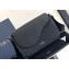 Dior Mini Saddle Messenger Bag in Black Oblique Jacquard and Black Grained Calfskin 2024