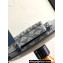 Dior Zipped Pouch Bag with Strap in Gray CD Diamond Canvas 2024