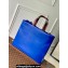 Louis Vuitton Cowhide leather Shopper Tote MM Bag M24457 Blue 2024