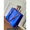 Louis Vuitton Cowhide leather Shopper Tote MM Bag M24457 Blue 2024