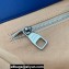 Louis Vuitton Cowhide leather Shopper Tote MM Bag M24457 Blue 2024