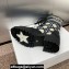 Dior Heel 4.5cm D-Major Ankle Boots in Black Calfskin with Deep Blue and Beige Embroidered Cannage Cotton 2024