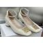 Miss Dior Heel 3.5cm Pumps with Adjustable buckled ankle strap in White Patent Calfskin 2024