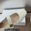 Miss Dior Heel 3.5cm Pumps with Elastic strap in White Patent Calfskin 2024