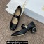Miss Dior Heel 3.5cm Pumps with Elastic strap in Black Patent Calfskin 2024