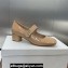 Miss Dior Heel 3.5cm Pumps with Elastic strap in Nude Patent Calfskin 2024