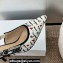 Dior Heel 6.5cm J'Adior Dioramour Slingback Pumps in White Cotton with Embroidered Black and Red Je Vous Adore Motif 2024