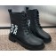 Miss Dior Print Heel 2.5cm Lace-up Ankle Boots in Black Calfskin 2024