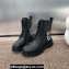 Miss Dior Print Heel 2.5cm Lace-up Ankle Boots in Black Calfskin 2024