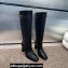 Dior Heel 9cm D-Empreinte Heeled Boots in Black Leather 2024