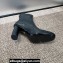 Dior Heel 9cm D-Shadow Heeled Ankle Boots in Black Leather-Effect Stretch Material with Macrocannage Motif 2024