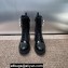 Dior Heel 3cm D-Strike Ankle Boots in Black Matte Calfskin and White Resin Pearls 2024