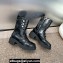 Dior Heel 3cm D-Strike Ankle Boots in Black Matte Calfskin and White Resin Pearls 2024