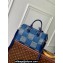 Louis Vuitton Damier Heritage canvas Speedy 25 Bandoulière Bag N40691 Blue 2024