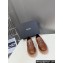Prada Double Chocolate leather loafers 1D246M Cognac 2024