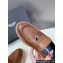 Prada Double Chocolate leather loafers 1D246M Cognac 2024
