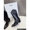 Celine Heel 4.5cm Mid High Boots In Calfskin Black 2024